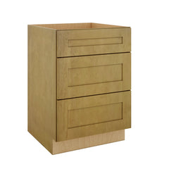 Modernform Cabinet Natural Shaker 24" W X 34 1/2" H X 24" D  3 Drawer Base Cabinet