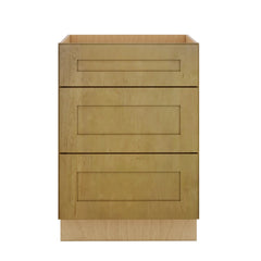 Modernform Cabinet Natural Shaker 24" W X 34 1/2" H X 24" D  3 Drawer Base Cabinet
