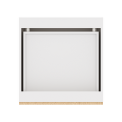 Modernform Cabinet Natural Oak 24" W X 34 1/2" H X 24" D  3 Drawer Base Cabinet