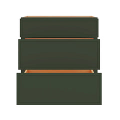 Modernform Cabinet Slim Sage Green 30" W X 34 1/2" H X 24" D  3 Drawer Base Cabinet