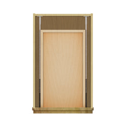 Modernform Cabinet Natural Shaker 30" W X 34 1/2" H X 24" D  3 Drawer Base Cabinet