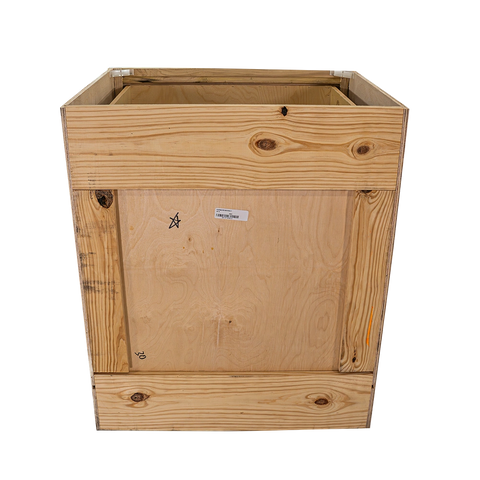 Kitchen Drawer Base Cabinet | Unfinished Poplar | Shaker Style | 30 in | 3 Drawer