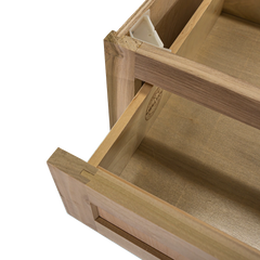 Kitchen Drawer Base Cabinet | Unfinished Poplar | Shaker Style | 30 in | 3 Drawer