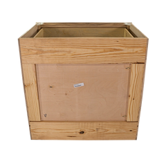 Kitchen Drawer Base Cabinet | Unfinished Poplar | Shaker Style | 30 in | 3 Drawer