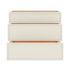 Modernform Cabinet Slim Dove White 36" W X 34 1/2" H X 24" D  3 Drawer Base Cabinet