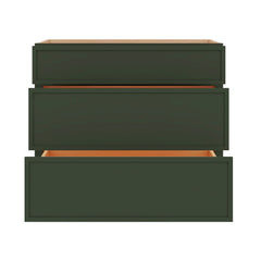 Modernform Cabinet Slim Sage Green 36" W X 34 1/2" H X 24" D  3 Drawer Base Cabinet