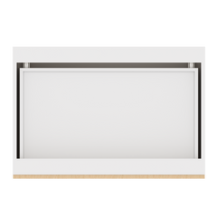 Modernform Cabinet Natural Oak 36" W X 34 1/2" H X 24" D  3 Drawer Base Cabinet
