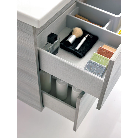 Onix+ by Royo Modern 32 in. Wall-Mount 2 Drawers Sandy Grey Vanity Cabinet