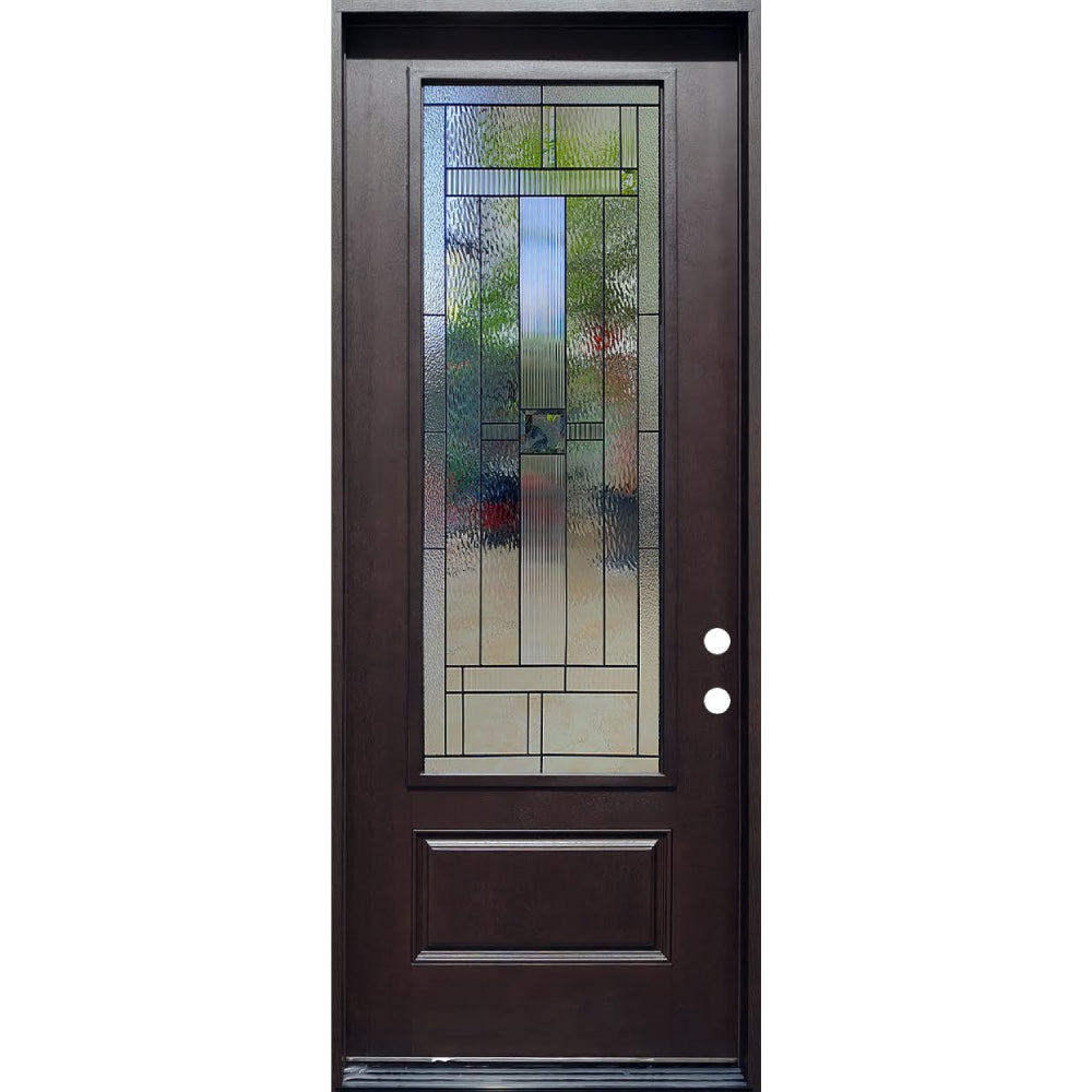 3_0x8_0HometownSinglePrehungFiberglassDoorinDarkWalnut