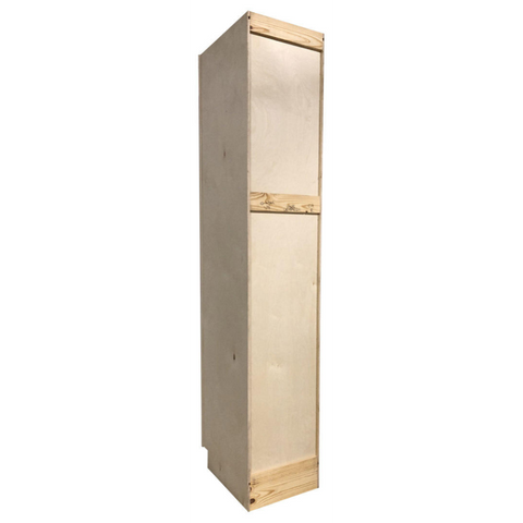 Kitchen Utility Pantry Cabinet | Unfinished Poplar | Shaker Style | 7' x 24" x 24"