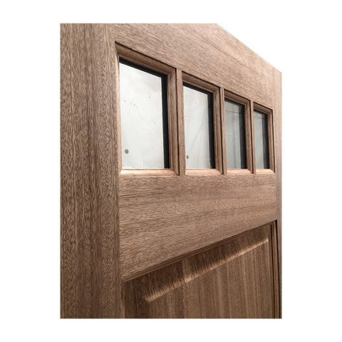 36x80 in Exterior Mahogany Door Slab | 4 Lite