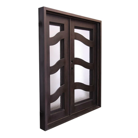 Encinitas 5/9x6/8 Wrought Iron Prehung Front Door