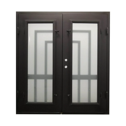 Oslo 6/0x6/8 Exterior Wrought Iron Prehung Double Door