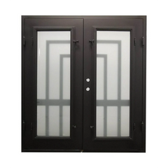Oslo 6/0x6/8 Exterior Wrought Iron Prehung Double Door