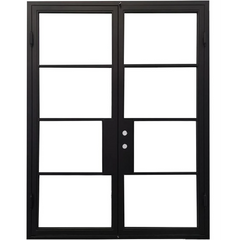 5/0x8/0 French Exterior Wrought Iron Prehung Door