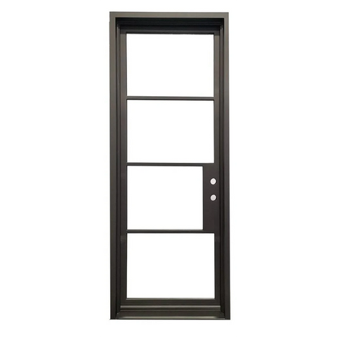 3/6X8/0 Single Exterior Wrought Iron Door