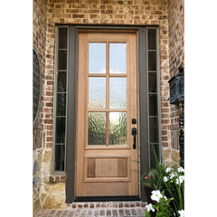 3/0x8/0 Exterior Mahogany Prehung Single Door With 6 Lites