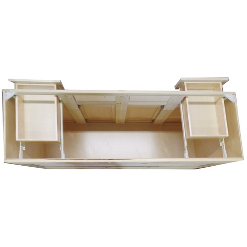 60 in Single Sink Bathroom Vanity Cabinet in Unfinished Poplar | Shaker Style