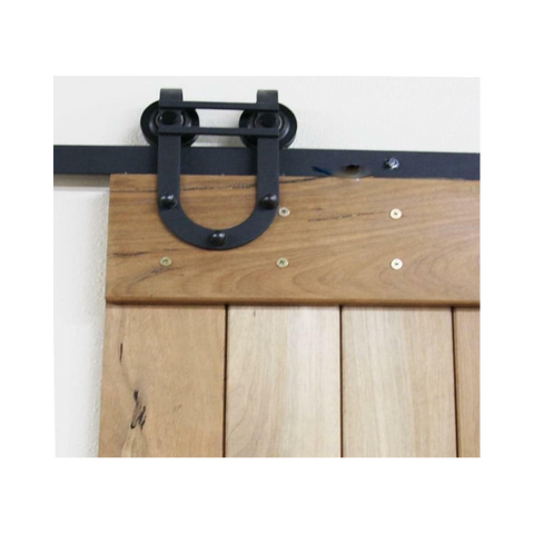 Horseshoe U-Shaped Barn Door Hardware Set