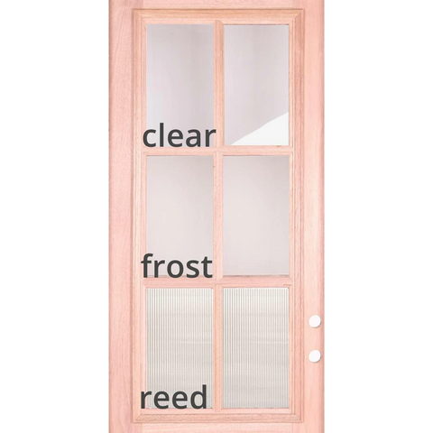 6/0x6/8 Exterior Prehung Wood Double Door | 4 Lite