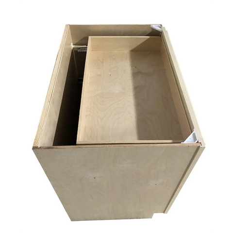 Kitchen Drawer Base Cabinet | Unfinished Poplar | Shaker Style | 36 in | 3 Drawer