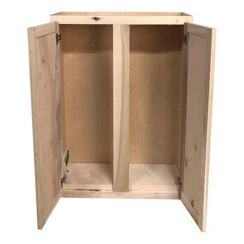 Kitchen Wall Cabinet | Unfinished Poplar | Shaker Style | 30x42x12 in