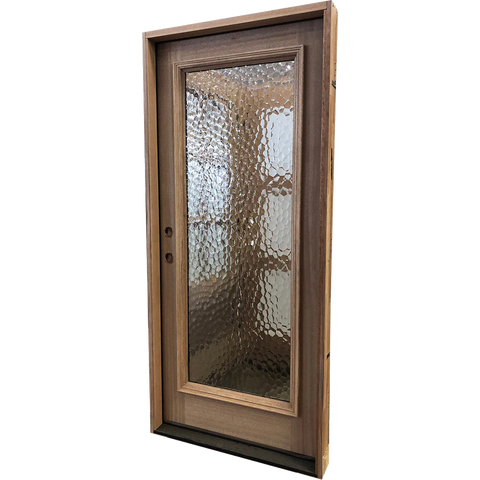 3'0"x6'8" Exterior Mahogany Door | Modern Full Glass