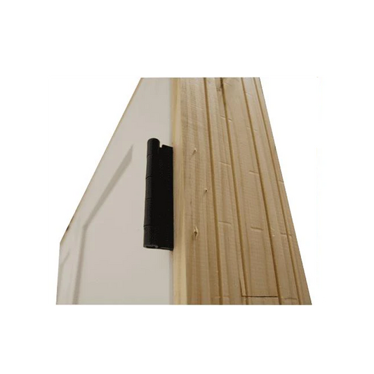 48 in X 96 in White Shaker 1-Panel Solid Core Primed MDF Prehung Interior French Door