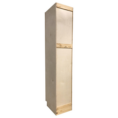 Kitchen Utility Pantry Cabinet | Unfinished Poplar | Shaker Style | 96x24x24 in
