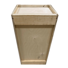 Kitchen Wall Cabinet | Unfinished Poplar | Shaker Style | 21x42x12 in