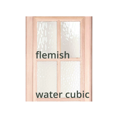 6/0x6/8 Mahogany 3/4 Glass Prehung Exterior Double Door