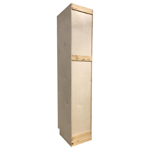 Kitchen Utility Pantry Cabinet | Unfinished Poplar | Shaker Style | 96x18x24 in