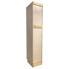 Kitchen Utility Pantry Cabinet | Unfinished Poplar | Shaker Style | 96x18x24 in