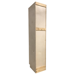 Kitchen Utility Pantry Cabinet | Unfinished Poplar | Shaker Style | 8' x 18" x 24"