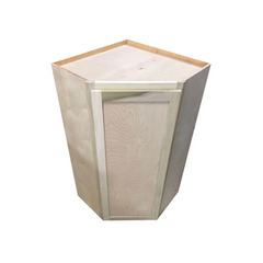 Corner Wall Cabinet | Unfinished Poplar | 24 in x 42 in x 12 in