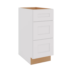 Modernform Cabinet White Shaker 15" W X 34 1/2" H X 24" D  3 Drawer Base Cabinet