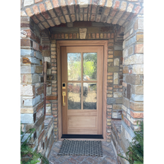 3 ft. x 6 ft. 8 in. Mahogany Classic 4 Lite Prehung Exterior Door