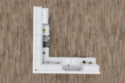 12 X 12 Fabuwood Allure Galaxy Frost Kitchen