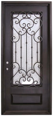 Dallas 3/6x8/0  Wrought Iron Prehung Front Door