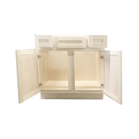 36 in. Sink Bathroom Vanity Cabinet in Unfinished Poplar | Shaker Style