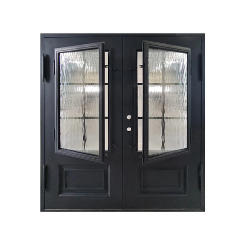 6/0x6/8 6 Lite Wrought Iron Prehung Front Door