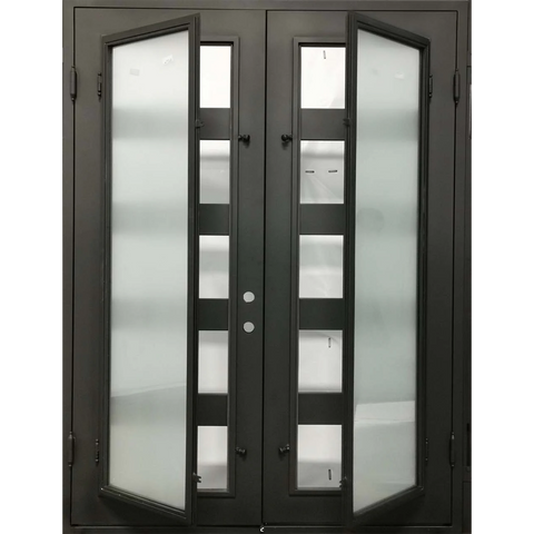 6/0x8/0 5 Lite Wrought Iron Exterior Door