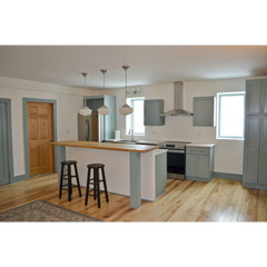 Kitchen Utility Pantry Cabinet | Unfinished Poplar | Shaker Style | 96x24x24 in