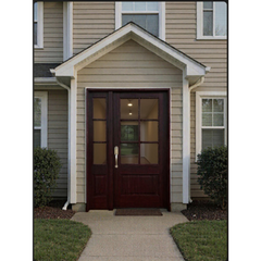 4/5x6/8 Exterior Mahogany Door with 6 Lites Without Trim and One Sidelight