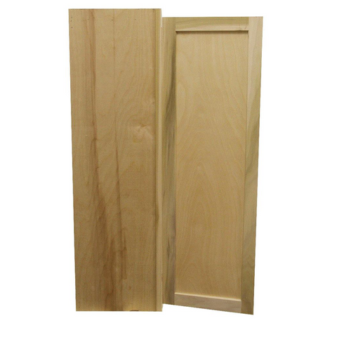 Kitchen Wall Cabinet | Unfinished Poplar | Shaker Style | 27x42x12 in