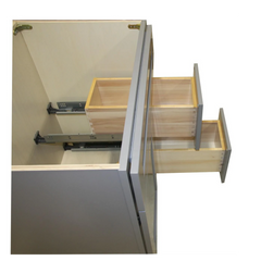 Gray Shaker Maple Vanity Sink and 2 Drawer Base | 36"