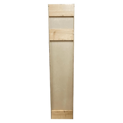 Kitchen Utility Pantry Cabinet | Unfinished Poplar | Shaker Style | 84x18x24 in