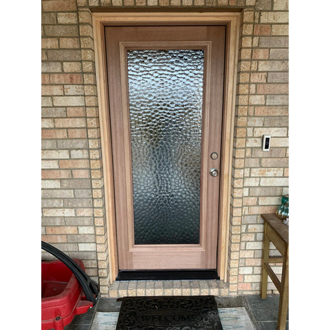 3'0"x6'8" Exterior Mahogany Door | Modern Full Glass