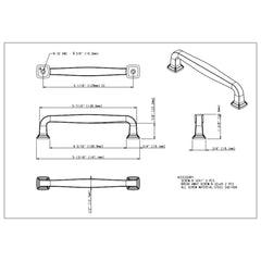 Fontana 128 mm Center-to-Center Bar Pull