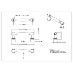 Jules 96 mm Center-to-Center Bar Pull